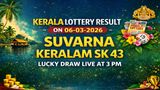 Kerala Lottery Result On 06-03-2026 For Suvarna Keralam SK 43 Lucky Draw Live At 3PM: Full Winners List