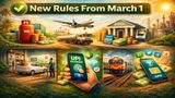 7 Major Rule Changes From March 1, 2026: UPI, Train Ticket Booking, SIM Cards, Minimum Bank Balance & More