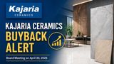 Kajaria Ceramics Buyback Alert: Stock Rallies 34% in a Month Ahead of April 30 Board Meet;Should You BUY?