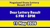 Nagaland Lottery Results Today, May 11: Dear Lottery 6 PM & 8 PM Results OUT; Check Winners & Claim Process