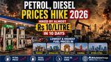 Petrol Prices, Diesel Prices Hiked By Almost Rs 10/Litre In 10 Days; Lowest & Highest Fuel Prices City-Wise