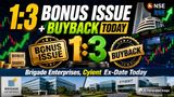 1:3 Bonus Issue + Buyback Today: Brigade Enterprises, Cyient Stock To Turn Ex-Date On June 17, 2026; BUY/SELL?