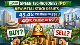 CMR Green Technologies IPO Listing: New Metal Stock Debuts At 43.4% Premium On BSE, 40% On NSE; Buy Or Sell?