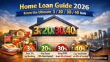 Home Loan Guide For 2026: Before You Buy a Home, Know the Ultimate 3/20/30/40 Rule