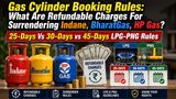 Gas Cylinder Rules: What Charges To Claim For Indane, HP, BharatGas Surrender? 25-Days, 30-Days, 45-Days Limit