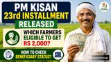 PM Kisan 23rd Installment Released: Which Farmers Eligible To Get Rs 2,000? How To Check Beneficiary Status?
