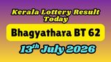 Kerala Lottery Results Today, 16-07-2026; Bhagyathara BT 62 Results ANNOUNCED; Find Out The 1st Prize Winner