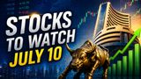 Stocks to Watch Today, July 10: TCS, NALCO, Anand Rathi Wealth, GM Breweries & More in Focus