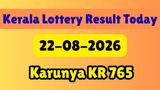 Kerala Lottery Result Today 22 August 2026 LIVE; Find Out Karunya KR 765 Results & Check Rs. 1 Cr Prize Winner