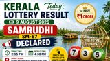 Kerala Lottery Result Today 09-08-2026: Samrudhi SM-67 Results DECLARED: Check Full Prize List & How to Check