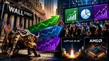 US Market In Blockbuster Rally: DJIA, S&P 500 Hit New Record Highs, Nasdaq Up 2%; SpaceX, AMD Earnings Eyed