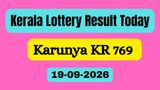 Karunya KR 769 Results LIVE (19-09-2026): Kerala Lottery Result Today at 3 PM; Check Prize Winners