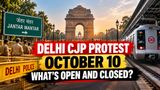 Delhi On High Alert For CJP Protest: Metro Gates Shut, Trains Cancelled; Check What's Open And Closed