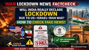 War Lockdown News Facts: Is India Really Going For Lockdown Due To US-Israel-Iran War? How To Check Fake News