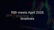 RBI Citizens Charter data show 99.7% of applications processed on time in April 2026
