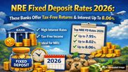 NRE Fixed Deposit Rates 2026: These Banks Offer Tax-Free Returns & Interest Up To 8.06%