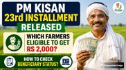 PM Kisan 23rd Installment Released: Which Farmers Eligible To Get Rs 2,000? How To Check Beneficiary Status?