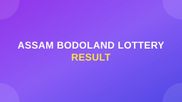 Bodoland Lottery Result 19 September 2026 Today 3 PM Assam State Lottery [Live]; Full Winners List