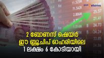 2 ബോണസ് ഷെയര്‍; ഈ ബ്ലൂചിപ് ഓഹരിയിലെ 1 ലക്ഷം 6 കോടിയായി; നോക്കുന്നോ?
