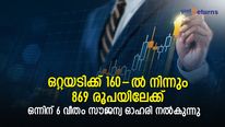 160-ല്‍ നിന്നും 869-ലേക്ക്; ഒന്നിന് 6 സൗജന്യ ഓഹരി നല്‍കും; 15 ദിവസമായി അപ്പര്‍ സര്‍ക്യൂട്ടില്‍
