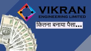 Vikran Engineering Share Price: लिस्टिंग के साथ निवेशकों की हो गई मौज! जानें स्टॉक ने कितना कराया मुनाफा