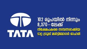 102 രൂപയില്‍ നിന്നും 8,370-ലേക്ക്; നിക്ഷേപകരെ സമ്പന്നരാക്കിയ ടാറ്റ ഗ്രൂപ്പ് മള്‍ട്ടിബാഗര്‍ ഓഹരി
