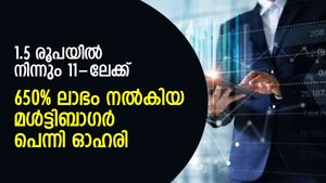 1.5 രൂപയില്‍ നിന്നും 11-ലേക്ക്; 650% ലാഭം നല്‍കിയ മള്‍ട്ടിബാഗര്‍ പെന്നി ഓഹരി