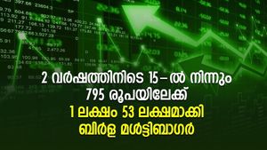 2 വര്‍ഷത്തിനിടെ 15 രൂപയില്‍ നിന്നും 795-ലേക്ക്; 1 ലക്ഷം 53 ലക്ഷമാക്കി ബിര്‍ള മള്‍ട്ടിബാഗര്‍