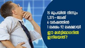 15 രൂപയില്‍ നിന്നും 1,375-ലേക്ക്; 6 വര്‍ഷം കൊണ്ട് 1 ലക്ഷം 92 ലക്ഷമായി; ഈ മള്‍ട്ടിബാഗറില്‍ ഇനിയെന്ത്?