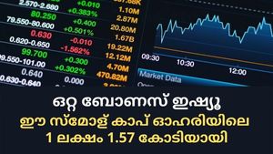 ഒറ്റ ബോണസ് ഇഷ്യൂ; ഈ സ്‌മോള്‍ കാപ് മള്‍ട്ടിബാഗറിലെ 1 ലക്ഷത്തിന്റെ നിക്ഷേപം 1.57 കോടിയായി