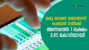 ഒരു തവണ ബോണസ് ഷെയര്‍; അന്നത്തെ 1 ലക്ഷം 3.85 കോടിയാക്കിയ ഈ മള്‍ട്ടിബാഗറിനെ അറിയാമോ?