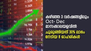 ഒഴുക്കിനൊപ്പം നീന്താം; കഴിഞ്ഞ 3 Oct- Dec പാദത്തിലും കുറഞ്ഞത് 30% ലാഭം നേടിയ 8 ഓഹരികള്‍