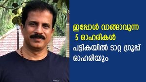 പൊറിഞ്ചു വെളിയത്ത് നിര്‍ദേശിക്കുന്ന 5 ഓഹരികള്‍; പട്ടികയില്‍ ടാറ്റ ഗ്രൂപ്പ് ഓഹരിയും