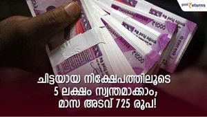 മാസം 752 രൂപ നിക്ഷേപിക്കാം; കാലാവധിയിൽ 5 ലക്ഷം ഉറപ്പിക്കാം; പണത്തിന് സർക്കാർ ​ഗ്യാരണ്ടി
