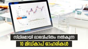 സ്ഥിരമായി ലാഭവിഹിതം നൽകുന്ന 10 മിഡ്കാപ് ഓഹരികൾ; 8 ശതമാനം വരെ ഡിവിഡന്റ് യീൽഡ്