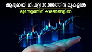 റെക്കോർഡ് ഉയരം തൊട്ട് നിഫ്റ്റി; ആദ്യമായി 20,000 ത്തിന് മുകളിൽ; സെൻസെക്സ് 67,000 നിലവാരത്തിൽ തിരിച്ചെത്തി