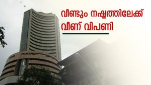 വീണ്ടും നഷ്ടത്തിലേക്ക് വീണ് വിപണി; നിഫ്റ്റിക്ക് 116 പോയിന്റ് നഷ്ടം; സെൻസെക്സ് 65,512 ൽ