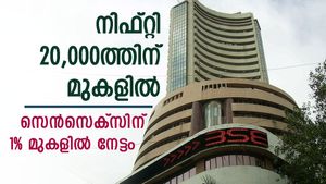 ബാങ്ക്, ഐടി, ഓട്ടോ ഓഹരികളുടെ കുതിപ്പ്; നിഫ്റ്റി 20,000ത്തിന് മുകളിൽ; സെൻസെക്സിന് 1% മുകളിൽ നേട്ടം