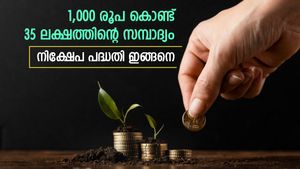 1,000 രൂപ കൊണ്ട് 35 ലക്ഷത്തിന്റെ സമ്പാദ്യമുണ്ടാക്കാം; എസ്ഐപി വഴി നിക്ഷേപിച്ച് തുടങ്ങാം; നോക്കുന്നോ