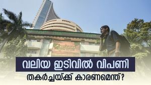 വിപണിയിൽ വൻ ഇടിവ്; ഒറ്റ സെഷനിൽ നിക്ഷേപകർക്ക് നഷ്ടം 8 ലക്ഷം കോടി രൂപ; മിഡ്, സ്മോൾകാപുകളും നഷ്ടത്തിൽ