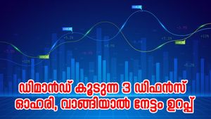 ലാഭം 200% മുകളിൽ, 1 വർഷം കൊണ്ട് നിക്ഷേപകരുടെ പണം ഇരട്ടിയാക്കിയ 3 ഡിഫൻസ് ഓഹരികൾ, നേട്ടം ഗ്യാരണ്ടി