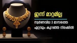 സ്വർണം വാങ്ങാൻ ഇതുതന്നെ നല്ല സമയം, വ്യാപാരം 3 മാസത്തെ ഏറ്റവും കുറഞ്ഞ വിലയിൽ, ഇന്നത്തെ വില അറിയാം