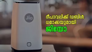 1 വർഷത്തെ സൗജന്യ സബ്സ്ക്രിപ്ഷൻ; ദീപാവലി ധമാക്ക ഓഫറുമായി ജിയോ എയർ ഫൈബർ