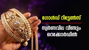 കത്തിപ്പടർന്ന് സ്വർണവില, രണ്ട് ദിവസം കൊണ്ട് കൂടിയത് 760 രൂപ, വില വീണ്ടും റെക്കോർഡിൽ, ഇന്നത്തെ നിരക്കറിയാം