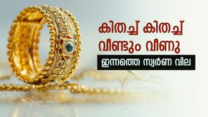 കിതച്ച് കിതച്ച് സ്വർണം വീണ്ടും വീണു; പവന് 440 രൂപയാണ് ഇന്ന് കുറഞ്ഞത്, ഇന്നത്തെ വിലനിരക്ക് നോക്കാം