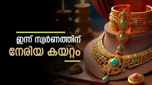 കൈ വിടുമോ? സ്വർണ വിലയിൽ നേരിയ കയറ്റം, ഇന്ന് 80 രൂപ ഉയർന്നു; രാജ്യാന്തര വിപണിയിലും ചലനം