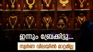 നിശ്ചലമായി; ഇന്നും സ്വർണത്തിന് മാറ്റമില്ല, വില 56,800ൽ തന്നെ: ഇത് കുതിപ്പിനു മുന്നേയുള്ള ഇടവേളയാണോ?