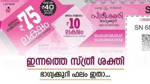 ഇന്നത്തെ സ്ത്രീ ശക്തി SS-445 ലോട്ടറി റിസൾട്ട് പ്രഖ്യാപിച്ചു: ആർക്കാണ് 75 ലക്ഷത്തിൻ്റെ ഭാഗ്യം?