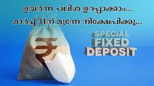 ഇനിയും താമസിക്കല്ലേ.... മാർച്ച് 31ന് മുന്നേ ഈ പ്രത്യേക എഫ്.ഡികളിൽ നിക്ഷേപിച്ചാൽ ഉയർന്ന പലിശ ഉറപ്പാക്കാം....