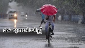 കേരളത്തിൽ മഴ മുന്നറിയിപ്പ്, 4 ജില്ലകളിൽ യെല്ലോ അലർട്ട്; ഉയർന്ന തിരമാലക്കും കടലാക്രമണത്തിനും സാധ്യത